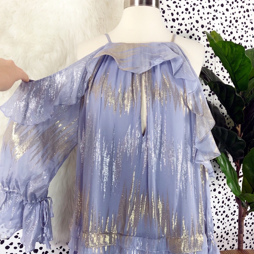 Free People | Special Edition Silk Metallic Dress - Picture 3 of 8